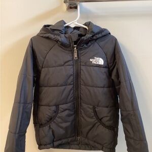 Black reversible north face jacket